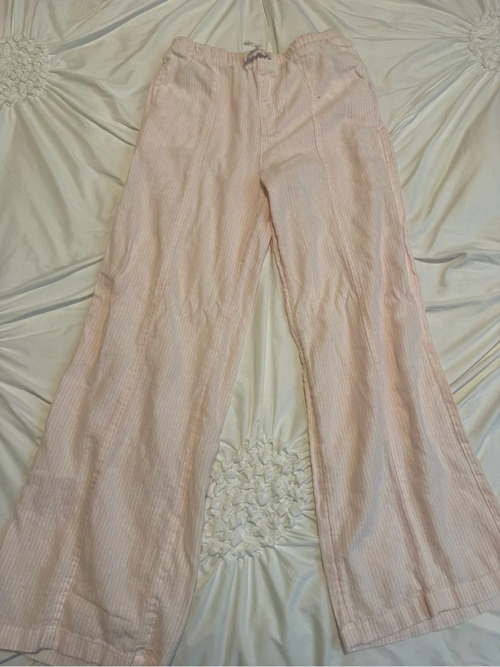 Old Navy Light Pink Wide-Leg Corduroy Pants